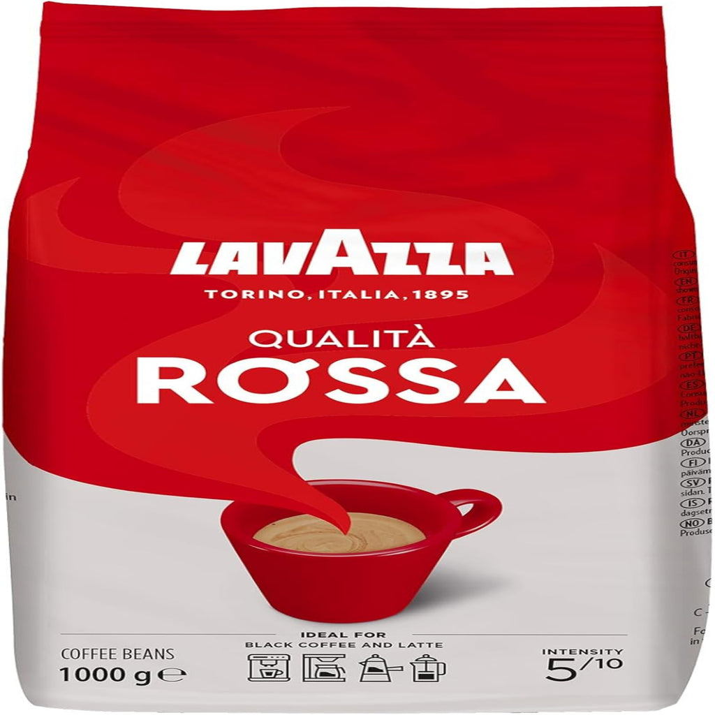 Lavazza Qualità Rossa Arabica Robusta Intensity 5/10 Medium Roast 1kg.