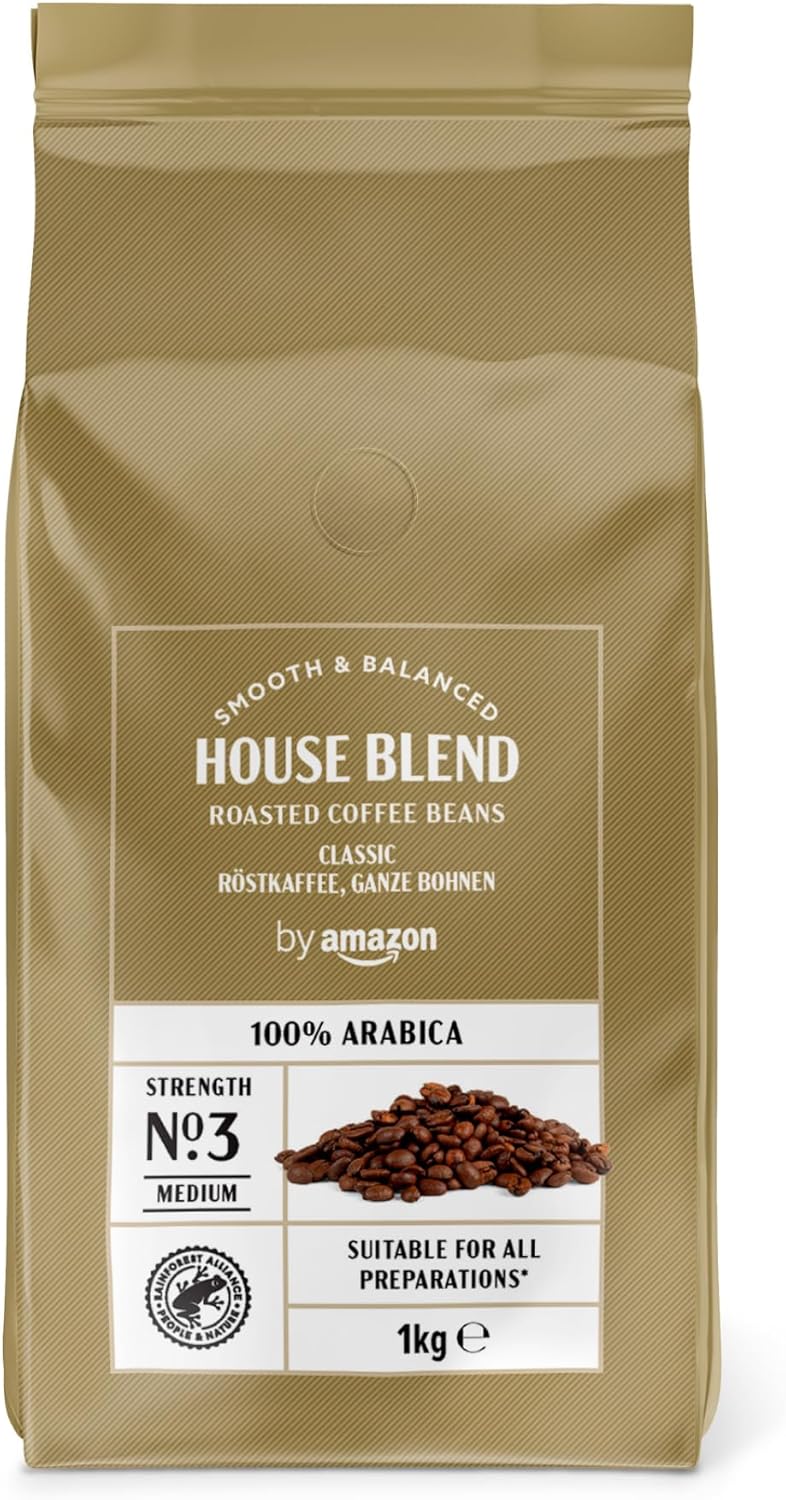 House Blend Coffee Beans 1kg Medium Roast 100% Arabica Coffee