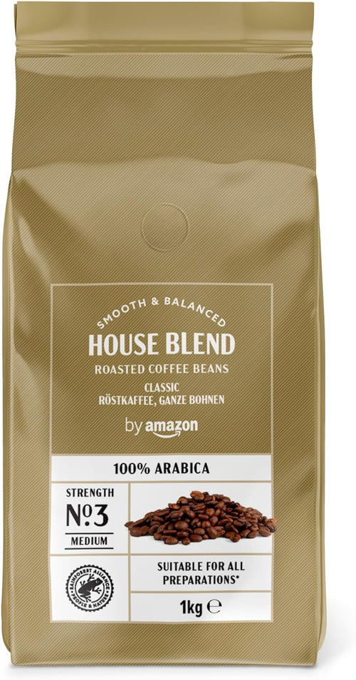 House Blend Coffee Beans 1kg Medium Roast 100% Arabica Coffee