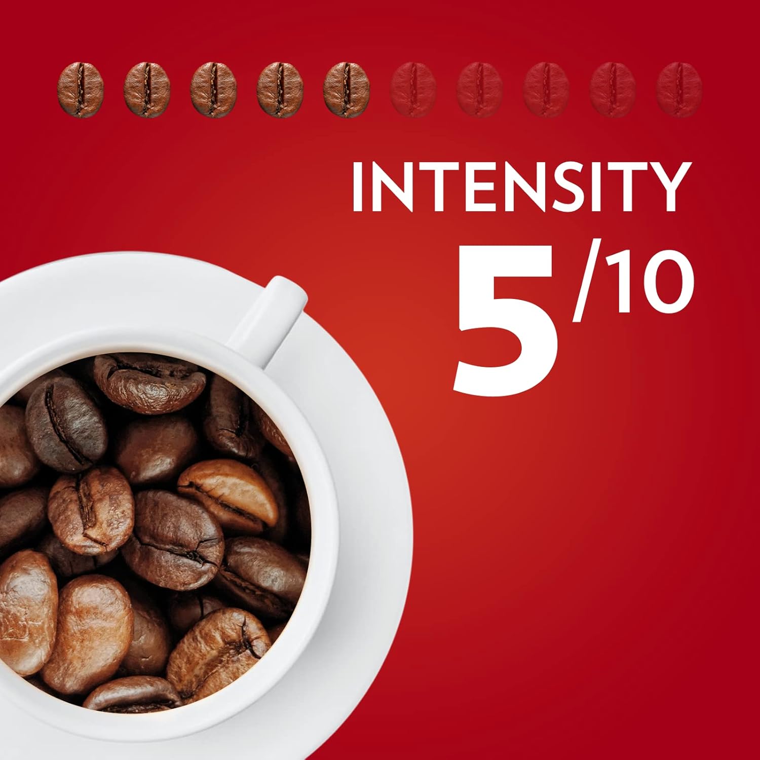 Lavazza Qualità Rossa Arabica Robusta Intensity 5/10 Medium Roast 1kg.
